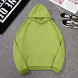 Solid Oversized Hoodies Women Clothing Polyester Blouses Bottoming Long Sleeve Tops Loose Pocket Sweatshirt Girl Casual Pullover