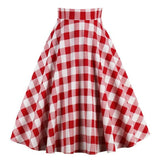 2021 New Arrival Summer A Line Vintage Floral Skirt 50s Pin up Style Rockabilly Swing Skirts Women Retro High Waist Midi Skirt