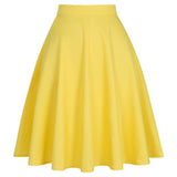 2021 New Arrival Summer A Line Vintage Floral Skirt 50s Pin up Style Rockabilly Swing Skirts Women Retro High Waist Midi Skirt
