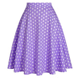 2021 New Arrival Summer A Line Vintage Floral Skirt 50s Pin up Style Rockabilly Swing Skirts Women Retro High Waist Midi Skirt