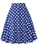 2021 New Arrival Summer A Line Vintage Floral Skirt 50s Pin up Style Rockabilly Swing Skirts Women Retro High Waist Midi Skirt