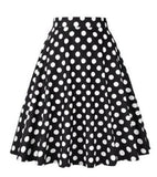 2021 New Arrival Summer A Line Vintage Floral Skirt 50s Pin up Style Rockabilly Swing Skirts Women Retro High Waist Midi Skirt