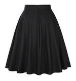 2021 New Arrival Summer A Line Vintage Floral Skirt 50s Pin up Style Rockabilly Swing Skirts Women Retro High Waist Midi Skirt