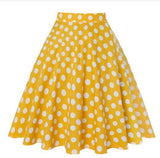 2021 New Arrival Summer A Line Vintage Floral Skirt 50s Pin up Style Rockabilly Swing Skirts Women Retro High Waist Midi Skirt