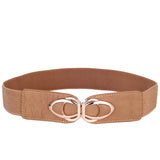 Fashion PU Leather Elastic Wide Belts for Women Stretch Thick Waist Dress Plus Size By Beltoxfine