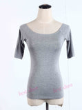 New 2021 Summer Fashion Sexy Off The Shoulder Tops For Women Casual Short Sleeve Cotton T-shirts Black White Red Gray Blue Black