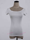 New 2021 Summer Fashion Sexy Off The Shoulder Tops For Women Casual Short Sleeve Cotton T-shirts Black White Red Gray Blue Black
