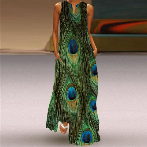 WAYOFLOVE Rose Print White Dress 2021 Elegant Casual Summer Beach Sleeveless Maxi Dresses Woman Plus Size Girls Long Dress Women