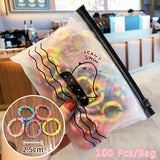50/100/200 Pcs/Bag Children Cute Candy Cartoon Solid Elastic Hair Bands Girls Lovely Srunchies Rubber Bands Kid Hair Accessories