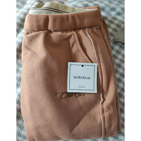 Harem Winter Warm Pants For Women Loose Velvet Women's Plus Size Casual Thick Woolen Pants Winter Ankle Length Trousers Cotton