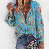 Women Polka Dot Blusas Shirts  Spring Fashion O Neck Long Sleeve Blouse Femininas Casual Tops new   Shirt