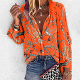 Women Polka Dot Blusas Shirts  Spring Fashion O Neck Long Sleeve Blouse Femininas Casual Tops new   Shirt