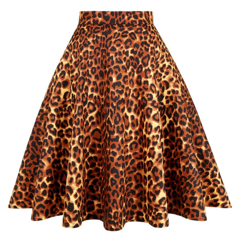 2021 New Arrival Summer A Line Vintage Floral Skirt 50s Pin up Style Rockabilly Swing Skirts Women Retro High Waist Midi Skirt