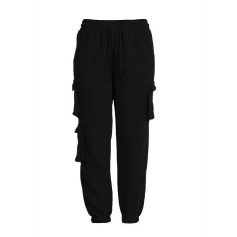 Spring Autumn Vintage Patchwork Joggers Sweatpants Harajuku Woman Trousers Elastics High Waist Solid Pants 5 Colors